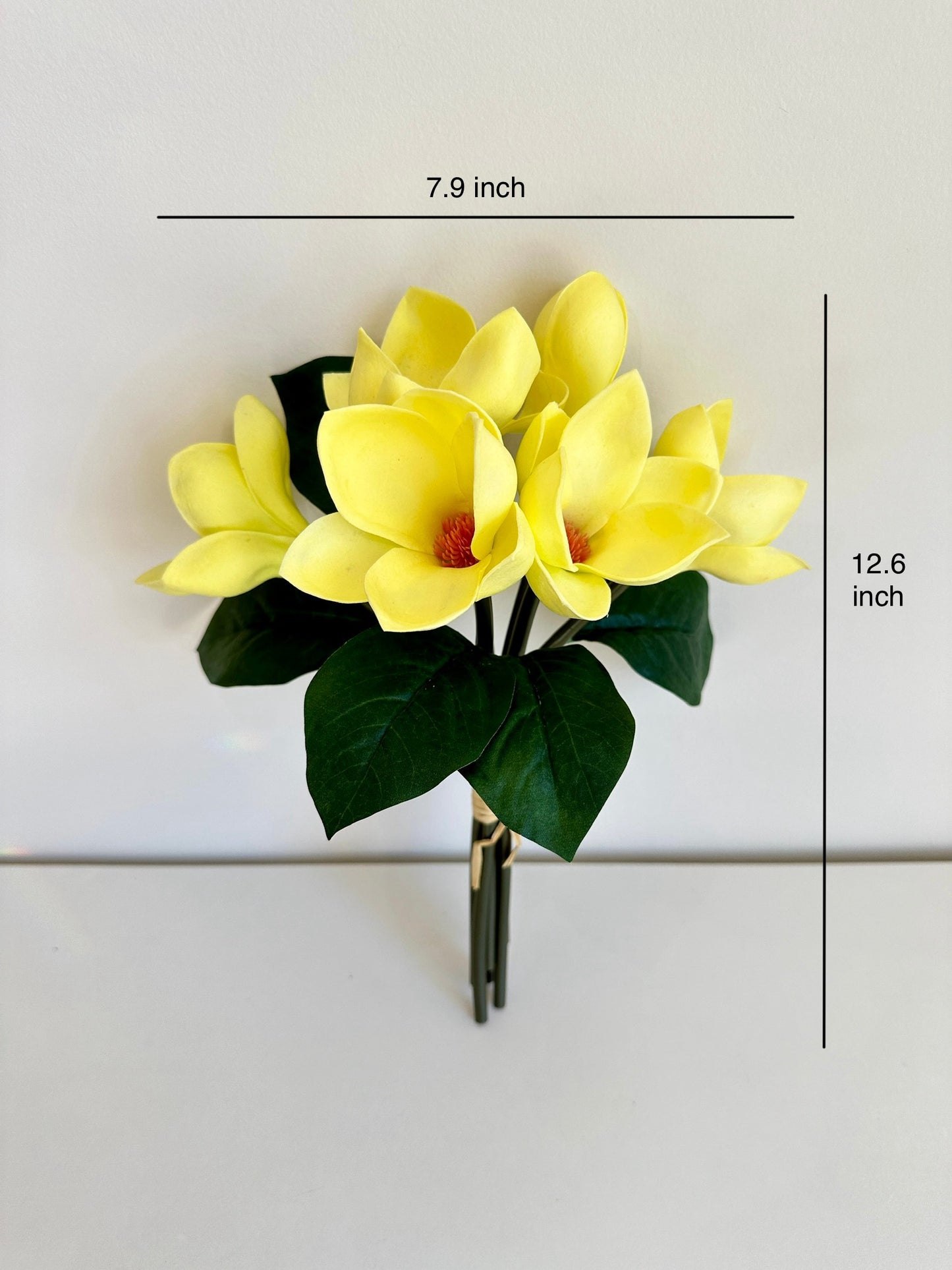 Magnolia Artificial Flower Bunch (6 Stems)