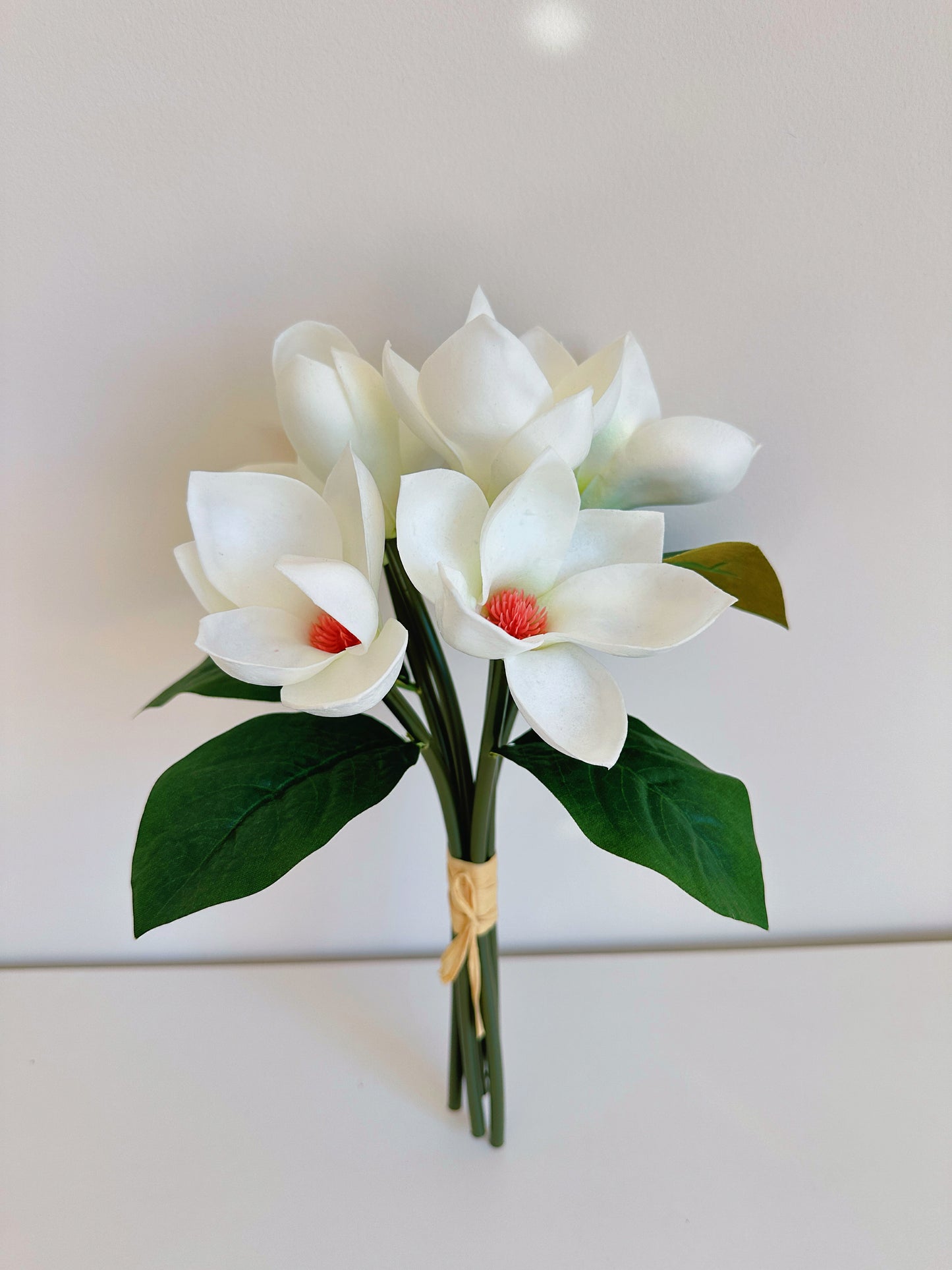 Magnolia Artificial Flower Bunch (6 Stems)